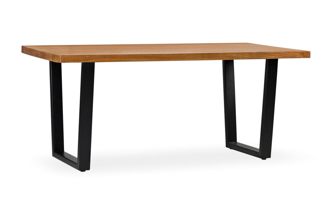 Estila Masívny luxusný stôl Madhu z dreva mindi so železnými nohami 180cm