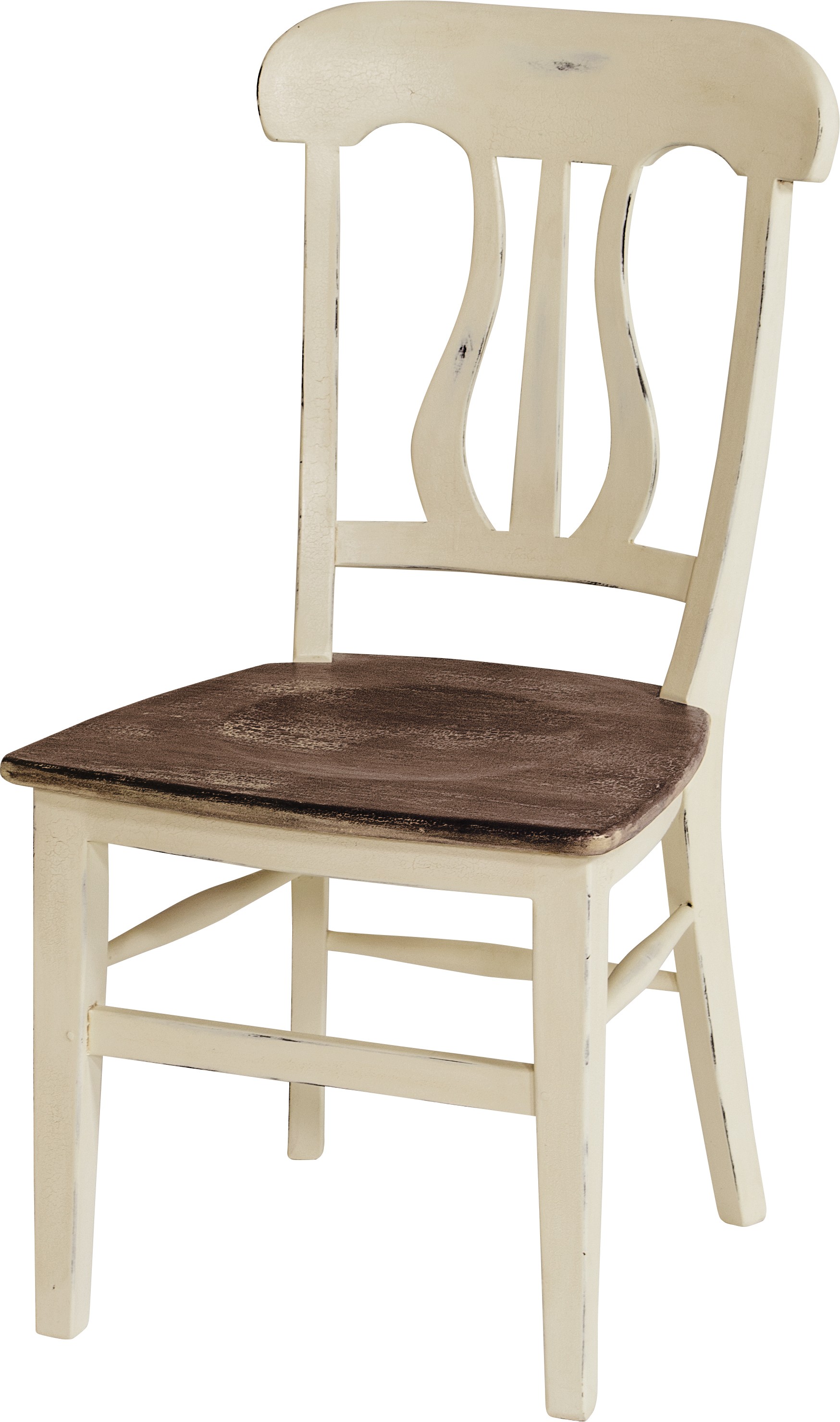 Estila Jedálenská stolička Antoinette v provensálskom štýle z masívneho mahagónového dreva 96cm