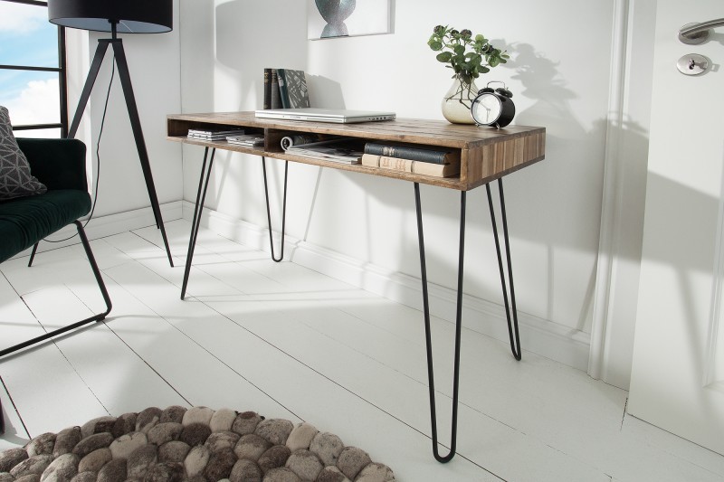 Estila Masívny dizajnový kancelársky stôl Leeds 110cm
