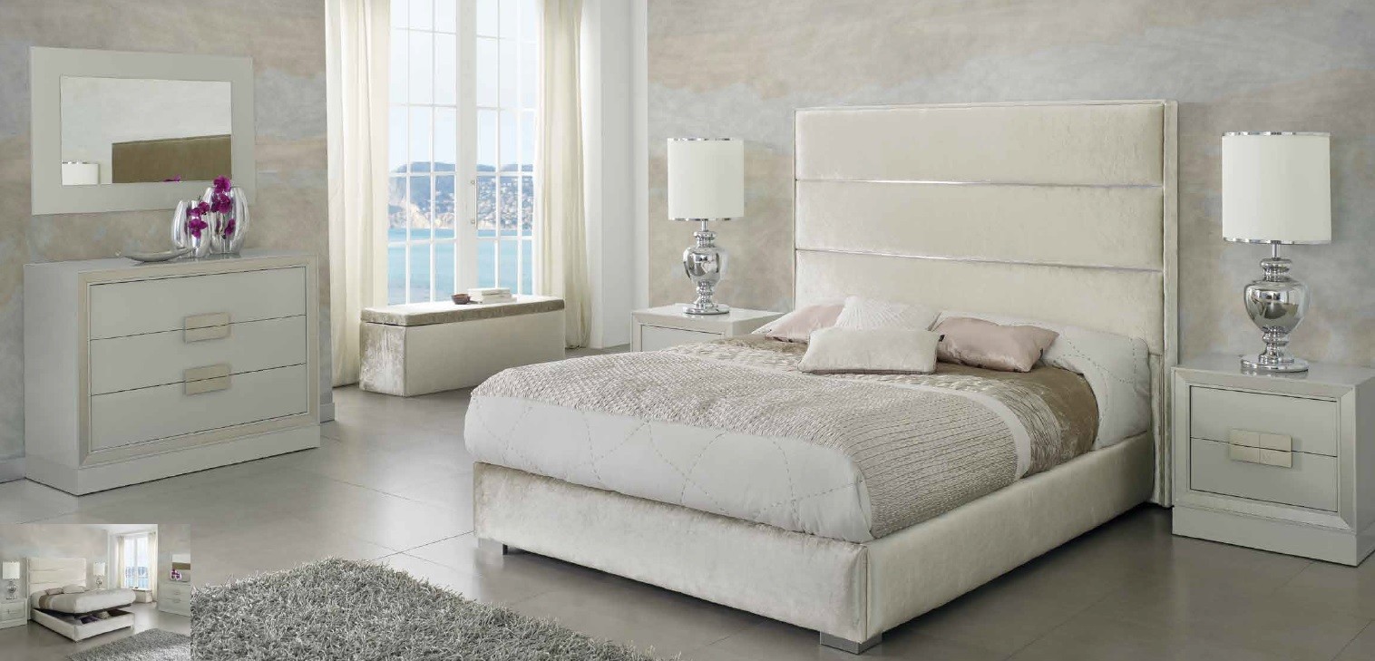 Estila Luxusná čalúnená posteľ CLAUDIA s vysokým prešívaným čelom a s úložným priestorom 200cm