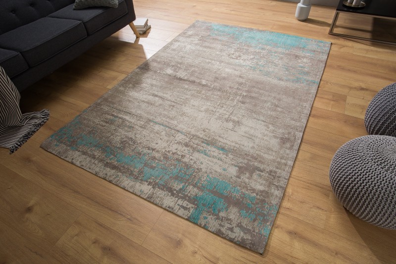 Estila Dizajnový vintage koberec Adassil v hnedo-modrom prevedení 240x160cm
