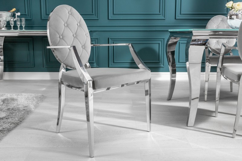 Estila Luxusná jedálenská stolička Modern Barock II s lakťovými opierkami