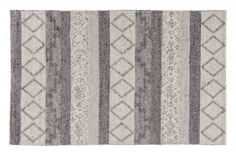 Estila Škandinávsky obdĺžnikový koberec Cordeo v šedom modernom odtieni 240x160cm