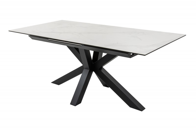 Estila Moderný jedálenský stôl Callandra Marmol s mramorovým vzhľadom a rozkladacou vrchnou doskou 180-225cm