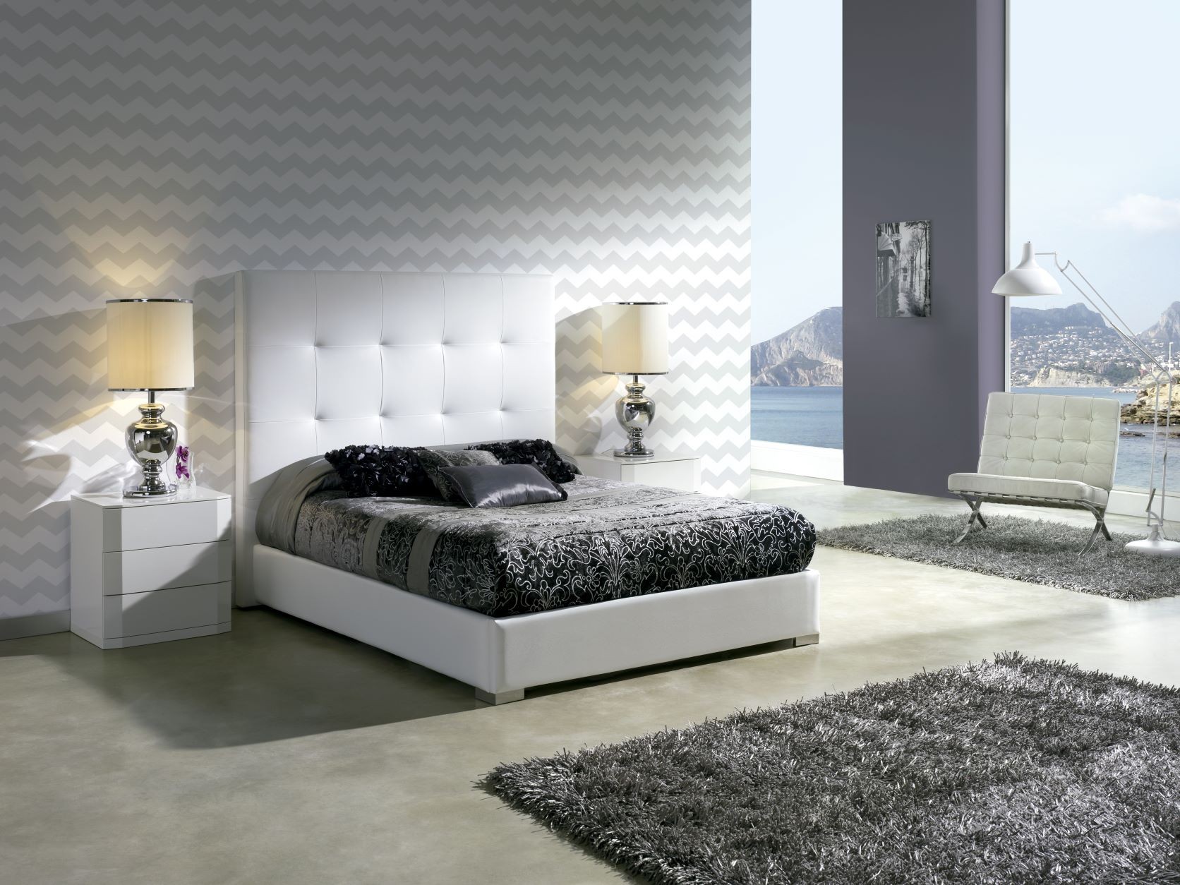 Estila Elegantná posteľ PATRICIA s koženým čalúnením a úložným priestorom 200cm