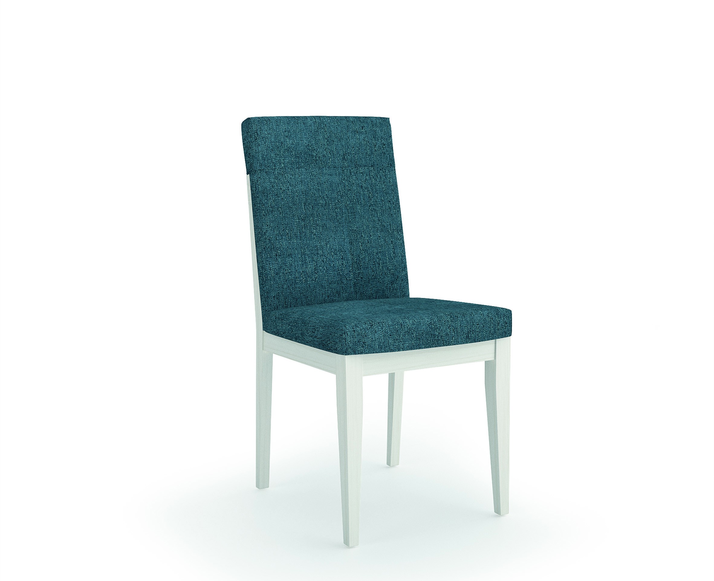 Estila Dizajnová moderná jedálenská stolička Cerdena z masívu s textilným čalúnením 96cm