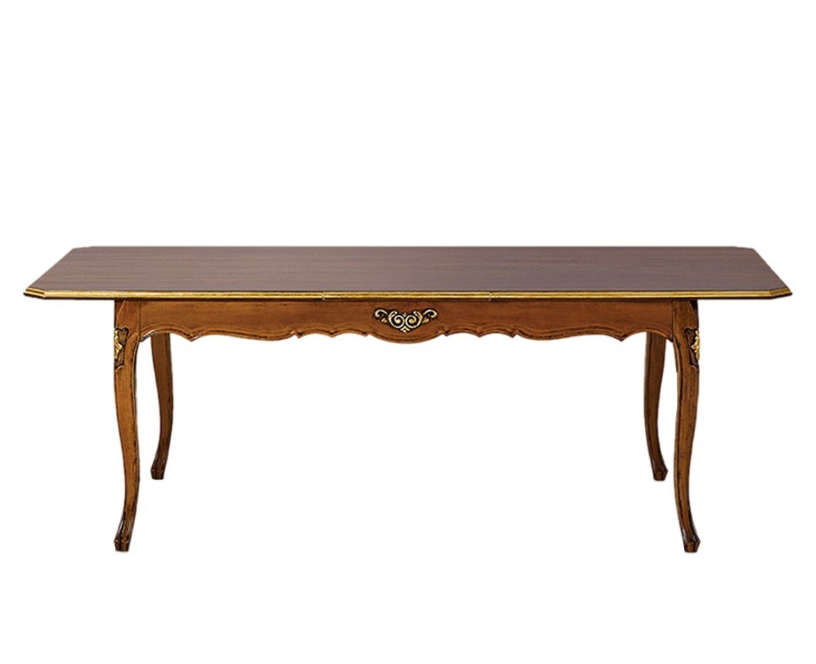 Estila Luxusný klasický jedálenský stôl Clasica z dreveného masívu s vyrezávanou výzdobou obdĺžnikového tvaru 180cm