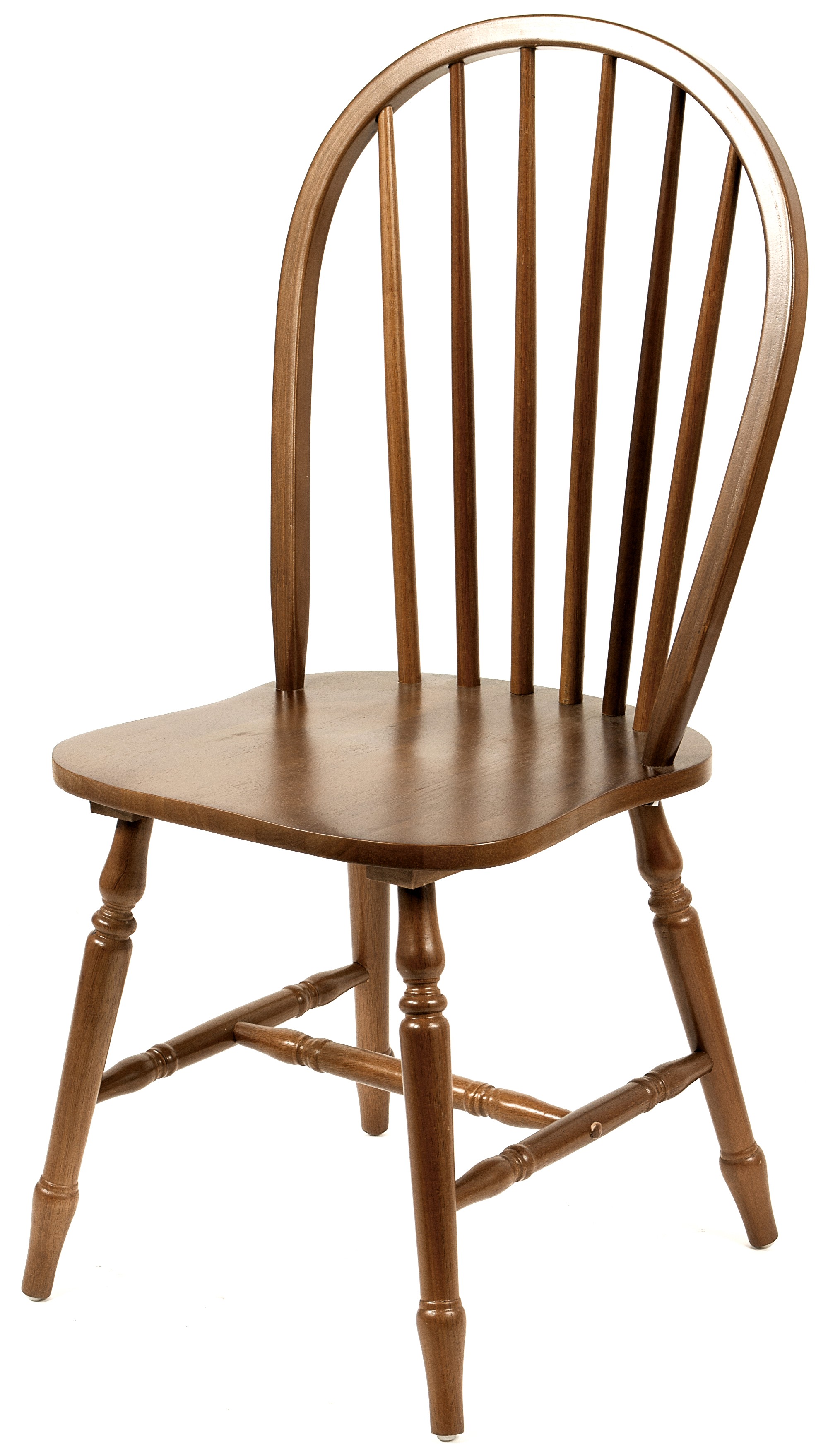Estila Rustikálna drevená jedálenská stolička Felicita hnedej farby so zaobleným operadlom 88cm