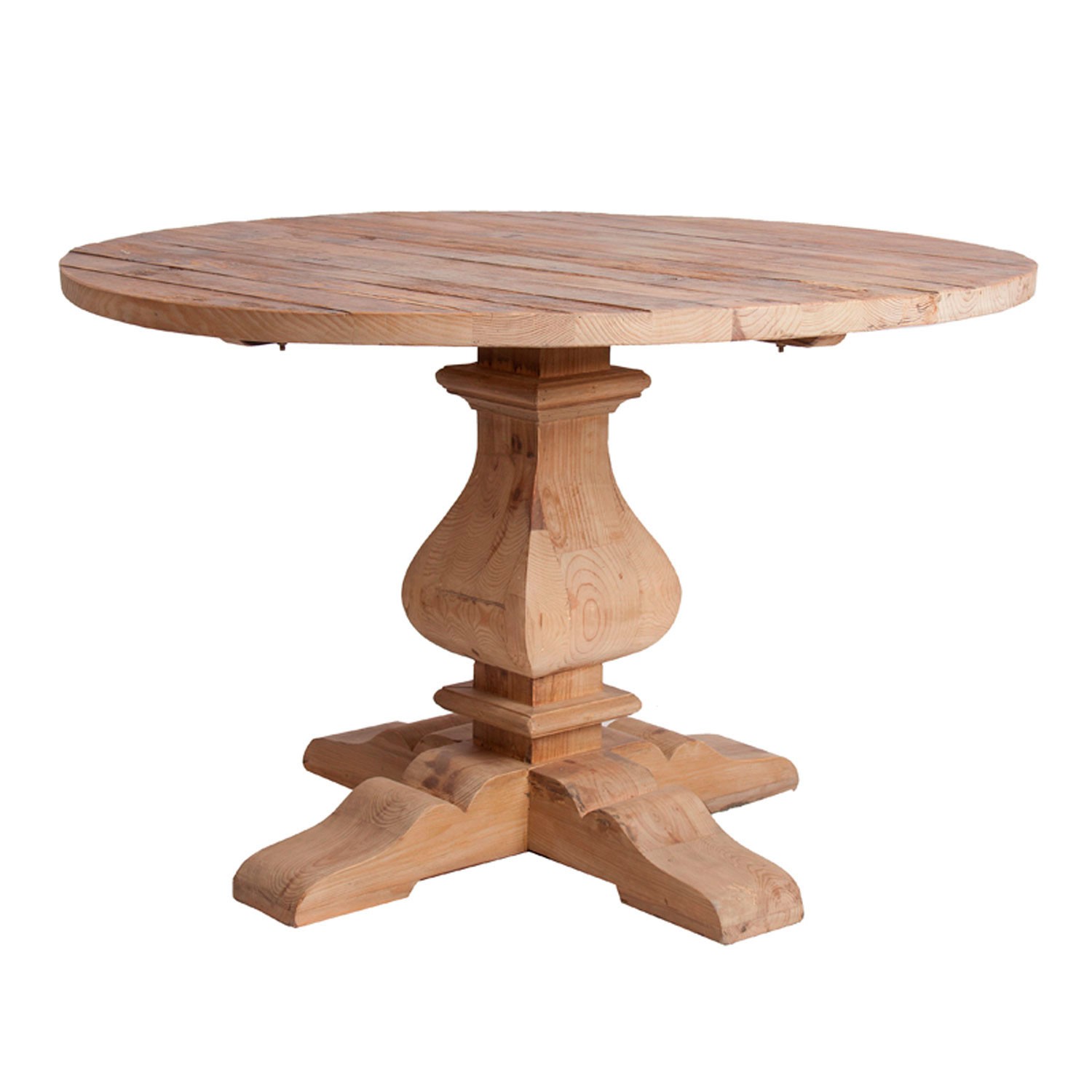 Estila Okrúhly jedálenský stôl naturálnej hnedej farby BERN 120cm