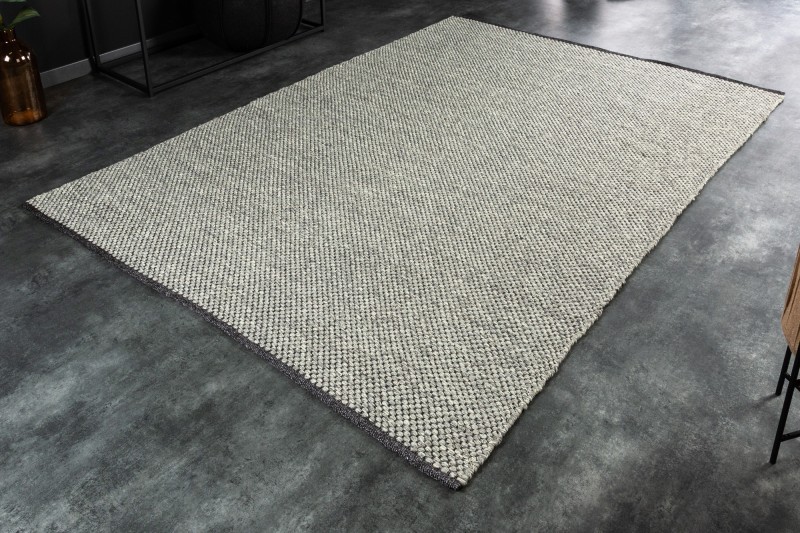 Estila Moderný koberec Pura obdĺžnikový svetlosivý 230cm