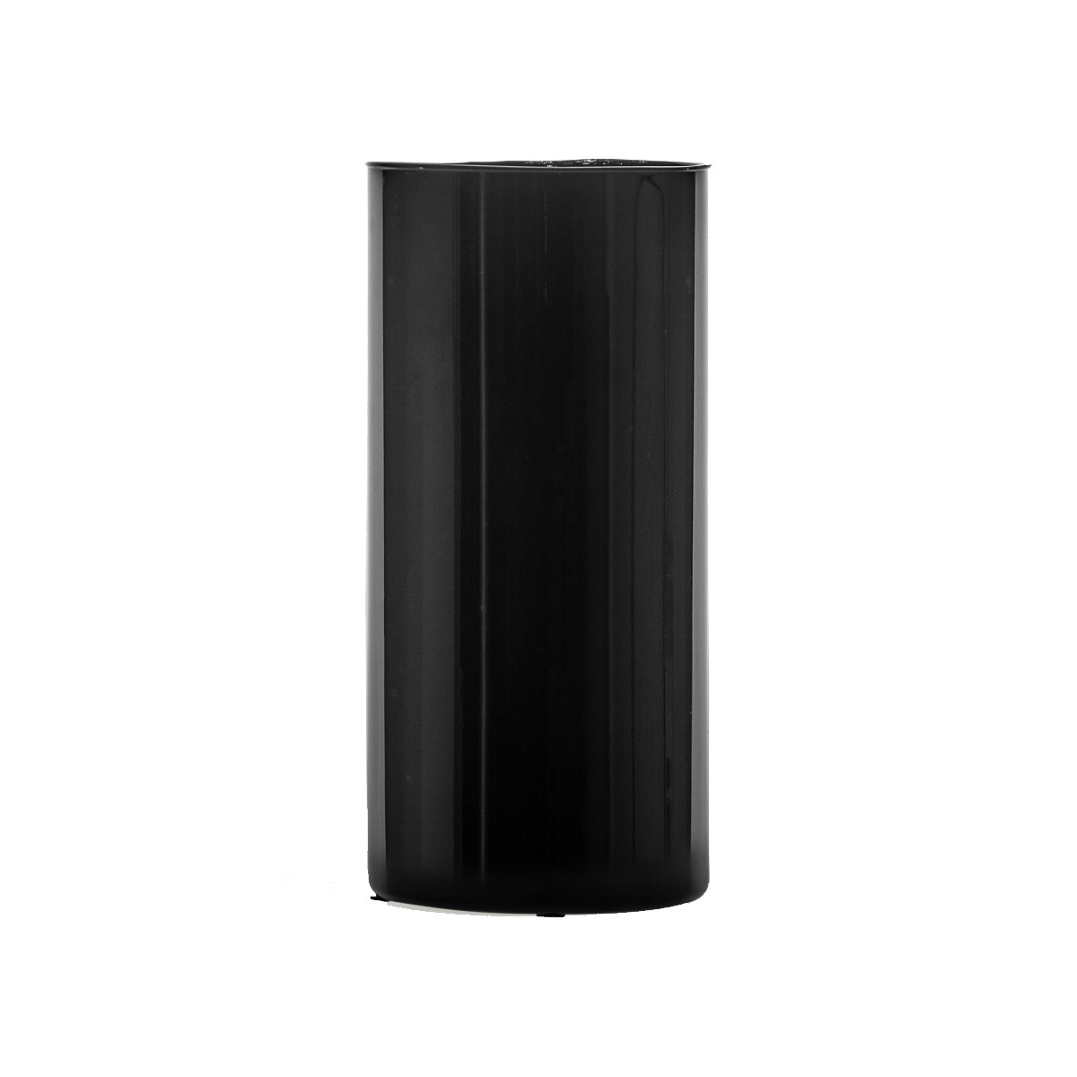Estila Dizajnová art deco sklenená váza Elegance oválneho tvaru čiernej farby 30cm
