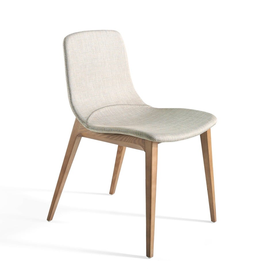 Estila Jedálenská stolička Forma Moderna z masívu krémová 78cm