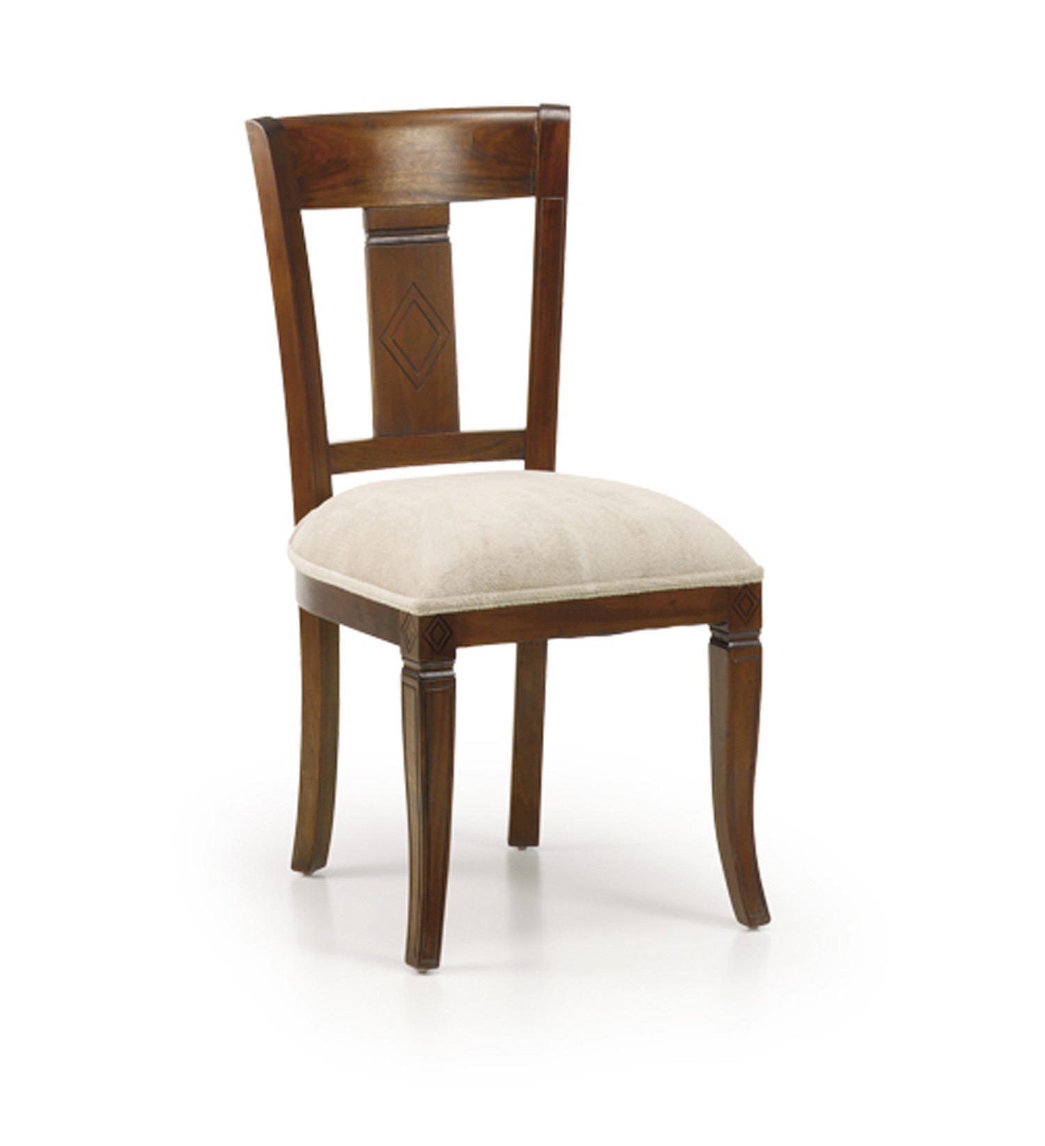 Estila Koloniálna jedálenská stolička M-Vintage s béžovým čalúnením 95cm