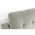 Moderná sedačka Sallen s menčestrovým poťahom v béžovo sivom odtieni greige do pravého alebo ľavého rohu 220 cm