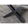 Industriálny obdĺžnikový konferenčný stolík Wild s prekríženými nožičkami z kovu v čiernej farbe 90 cm
