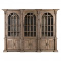 Luxusná vidiecka masívna trojitá knižnica KOLONIAL z masívneho dreva