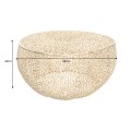 Moderný glamour zlatý konferenčný stolík Hoja okrúhleho tvaru s organickým dizajnom z kovu 80 cm
