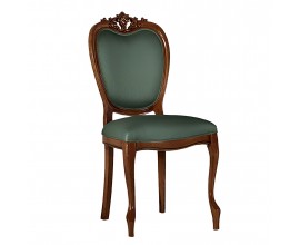 Luxusn&aacute; barokov&aacute; kancel&aacute;rska stolička Pasiones s čal&uacute;nen&yacute;m a s ozdobn&yacute;mi vyrez&aacute;van&yacute;mi prvkami 102cm