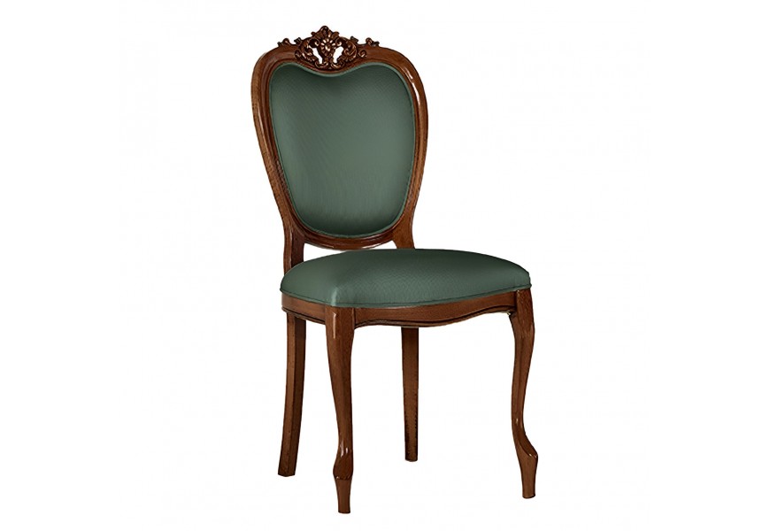 Luxusn&aacute; barokov&aacute; kancel&aacute;rska stolička Pasiones s čal&uacute;nen&yacute;m a s ozdobn&yacute;mi vyrez&aacute;van&yacute;mi prvkami 102cm