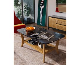 Luxusn&yacute; modern&yacute; konferenčn&yacute; stol&iacute;k Tallin s mramorovou doskou 120 cm