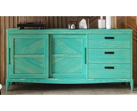 Luxusn&yacute; vidiecky obdĺžnikov&yacute; pr&iacute;born&iacute;k Quebec z mas&iacute;vneho dreva s tromi z&aacute;suvkami a dvomi dvierkami 186 cm