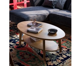 Luxusn&yacute; ov&aacute;lny mas&iacute;vny konferenčn&yacute; stol&iacute;k Quebec s policou 115 cm