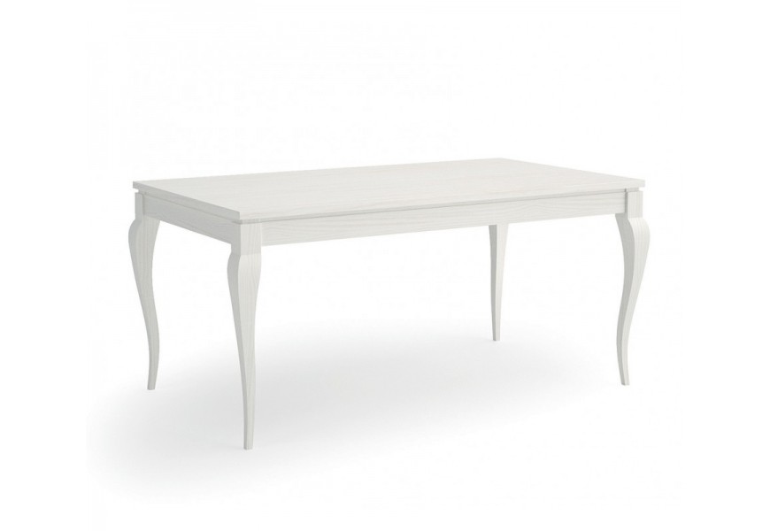 Luxusn&yacute; vidiecky rozkladac&iacute; jed&aacute;lensk&yacute; st&ocirc;l Mediterr&aacute;neo v obdĺžnikovom tvare z mas&iacute;vneho dreva s kabriolov&yacute;mi nožičkami 200 cm