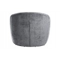 &Scaron;t&yacute;lov&eacute; art deco okr&uacute;hle otočn&eacute; kreslo Elian so siv&yacute;m &scaron;trukt&uacute;rovan&yacute;m poťahom 76 cm