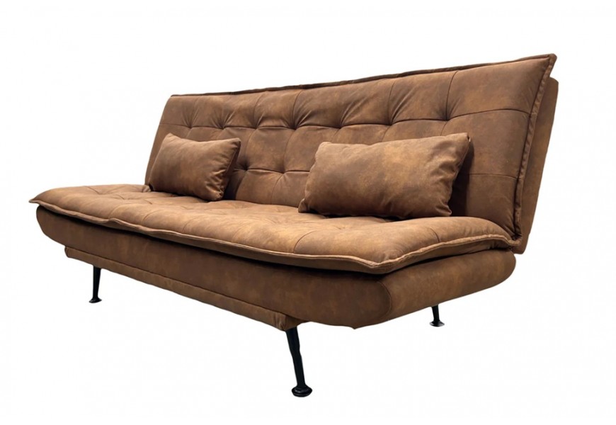 Modern&aacute; hned&aacute; rozkladacia trojmiestna obdĺžnikov&aacute; sedačka Manchester s pre&scaron;&iacute;van&iacute;m s mikrovl&aacute;knov&yacute;m poťahom 190 cm