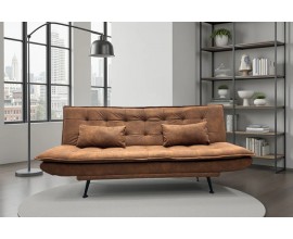 Modern&aacute; hned&aacute; rozkladacia trojmiestna obdĺžnikov&aacute; sedačka Manchester s pre&scaron;&iacute;van&iacute;m s mikrovl&aacute;knov&yacute;m poťahom 190 cm