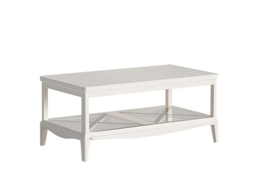 Luxusn&yacute; vidiecky obdĺžnikov&yacute; konferenčn&yacute; stol&iacute;k Quebec s policou so sklenen&yacute;mi v&yacute;plňami 110 cm