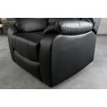 Modern&eacute; čal&uacute;nen&eacute; rozkladacie kino kreslo Phoenix v čiernej farbe z eko kože 104 cm
