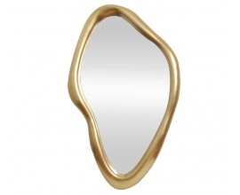Glamour atypick&eacute; zlat&eacute; n&aacute;stenn&eacute; zrkadlo Selene s organick&yacute;m r&aacute;mom 150 cm