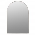 Luxusn&eacute; vysok&eacute; art deco n&aacute;stenn&eacute; obl&uacute;kov&eacute; zrkadlo Melfa s tenk&yacute;m kovov&yacute;m meden&yacute;m r&aacute;mom 182 cm