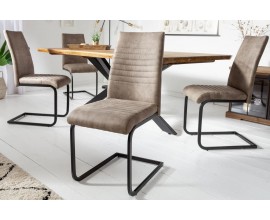 Industri&aacute;lna jed&aacute;lensk&aacute; stolička Gristol s b&eacute;žov&yacute;m poťahom 93cm