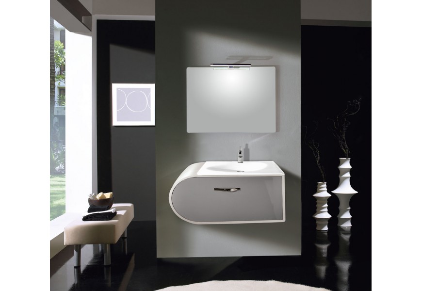 K&uacute;peľňov&yacute; set  80cm (skrinka + um&yacute;vadlo + zrkadlo ) DOMUS