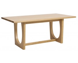 Luxusn&yacute; &scaron;kandin&aacute;vsky jed&aacute;lensk&yacute; st&ocirc;l Osmond s obdĺžnikovou rozkladacou doskou v svetlom hnedom dubovom preveden&iacute; 180-270 cm