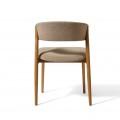 &Scaron;kandin&aacute;vska jed&aacute;lensk&aacute; stolička Malia so svetl&yacute;m hned&yacute;m dubov&yacute;m r&aacute;mom a b&eacute;žov&yacute;m čal&uacute;nen&yacute;m sedadlom a operadlom 77 cm