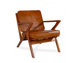 Modern&eacute; kožen&eacute; kreslo Angeluo s odn&iacute;mateľn&yacute;mi vank&uacute;&scaron;mi s poťahom z pravej kože hned&aacute; 75 cm