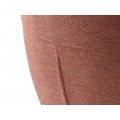 Modern&aacute; otočn&aacute; jed&aacute;lensk&aacute; stolička Jens s opierkami na ruky s mel&iacute;rovan&yacute;m ružov&yacute;m poťahom a čiernou podstavou 88 cm