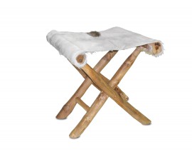 Dizajnová stolička so sedadlom z kravskej kože