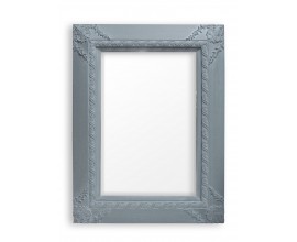 Štýlové zrkadlo PALACE WASH azúrovo šedé 120x90cm