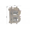 Modern&aacute; mas&iacute;vna vinot&eacute;ka Richie s dizajnom symbolu bitcoinu v natur&aacute;lnej hnedej farbe na desať flia&scaron; a &scaron;tyri poh&aacute;re 68 cm