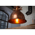 Industri&aacute;lna z&aacute;vesn&aacute; lampa Manilla v medenej farbe z kovu 45cm