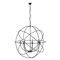 Luxusn&yacute; modern&yacute; luster Astral s čiernou kovovu kon&scaron;trukciou so sf&eacute;rick&yacute;m geometrick&yacute;m dizajnom 102 cm