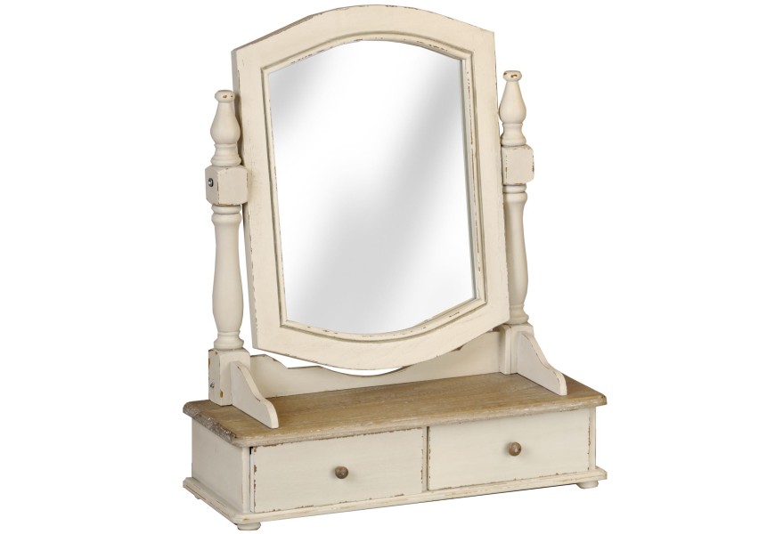 Toaletn&eacute; zrkadlo VILLAGE  so z&aacute;suvkami