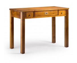Elegantný písací stôl Star z tmavého dreva s vyklápacím priestorom 110cm