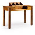 Elegantný písací stôl Star z tmavého dreva s vyklápacím priestorom 110cm