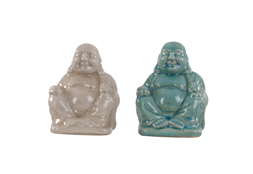 Šťastný Budha 16cm (modrý alebo béžový) 1ks