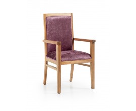 Luxusná elegantná stolička s lakťovými opierkami čalunená Merapi